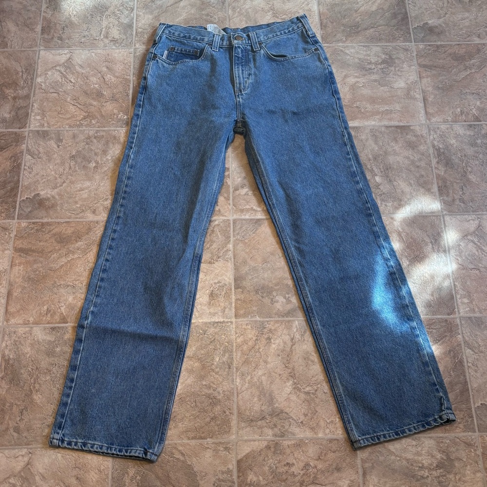 Men’s Carhartt relaxed fit denim jeans 36x30 100% cotton